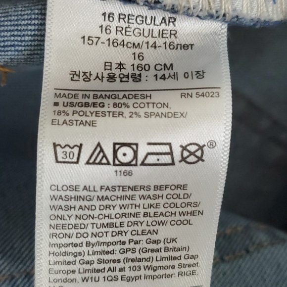 Gap Faded Blue Denim Straight Leg Jeans 16 - Picture 12 of 12